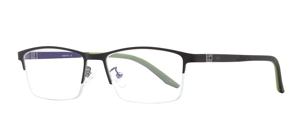 CARETTA Eyeglasses Teenage Man Rectangular Half Framed Metal Unfiltered CRTTA 7580-C5